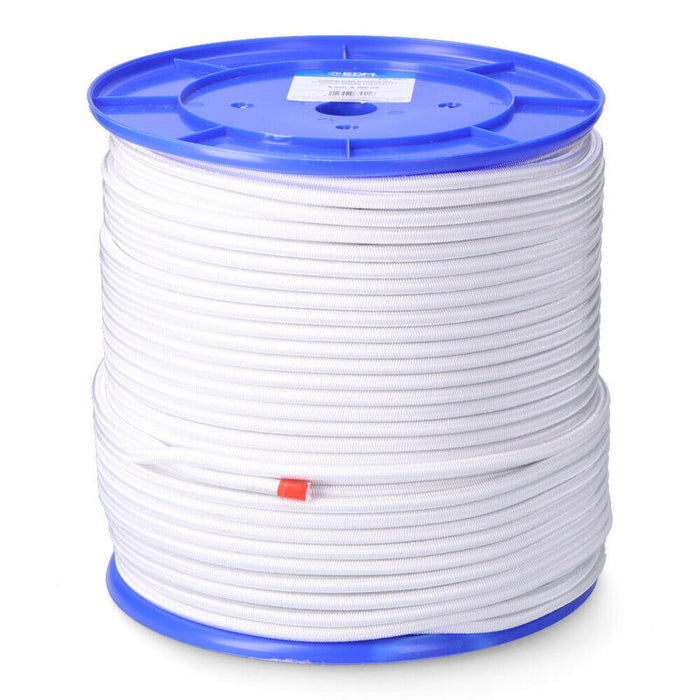 Cuerda De Goma Elástica Blanca Poliéster Calibre 8 Mm X 200 M