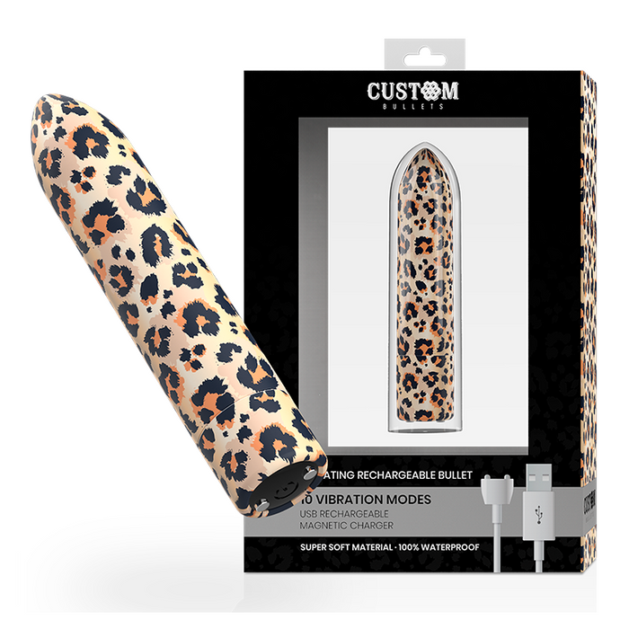 Custom Bullets - Bala Recargable Leopard 10 Intensidades