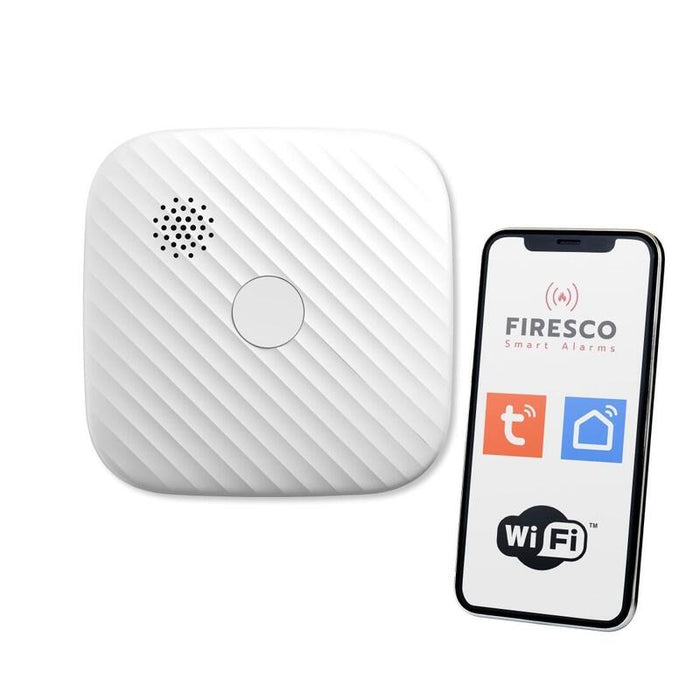 Czujka Dymu Tuya/Wifi Zr153sw-Cb, Czujka Dymu Z Funkcja Komunikacji, Domowa, Autonomiczna, Wi-Fi
