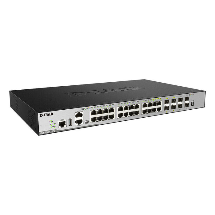 D-Link Dgs-3630-28tc Switch L3 20xgb 4xsfp 4x10gb