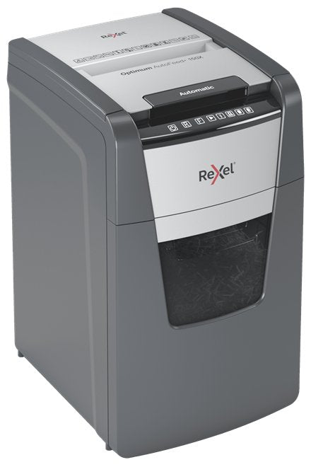 EAN 5028252613897 - Rexel Optimum AutoFeed+ 150X A triturador de papel Corte cruzado 55 dB 22 cm Negro, Gris imagen 3