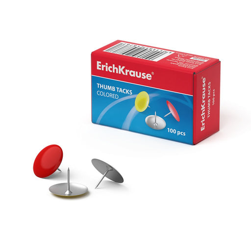 EAN 4041485248767 - ErichKrause 24876 chincheta Multicolor 100 pieza(s) imagen 1