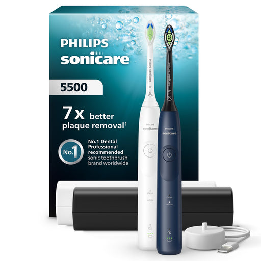EAN 8720689021708 - Philips Sonicare 5500 series HX7119/01 cepillo eléctrico para dientes Adulto Cepillo dental sónico Marina imagen 1