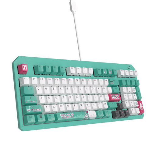 EAN 4711387923412 - ASUS TUF Gaming K3 Gen II Hatsune Miku Edition teclado Juego USB Color menta, Blanco imagen 2