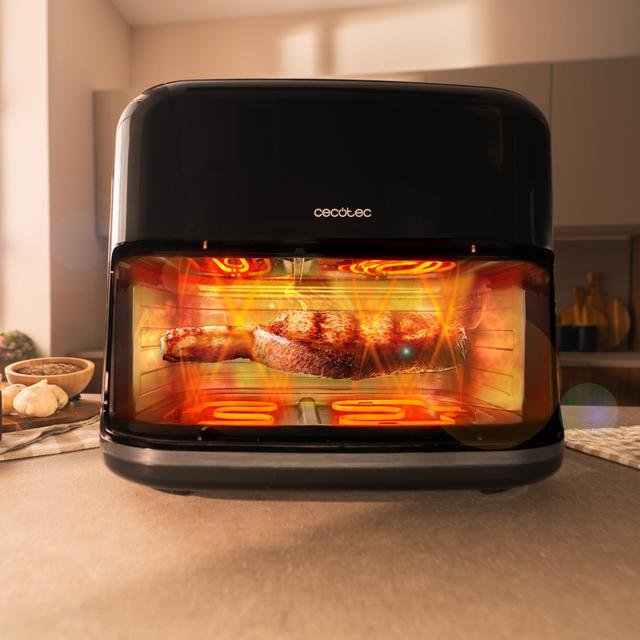 EAN 8435771925436 - Cecotec Cecofry&Grill Smokin'Prime 11000 Sencillo 11 L Independiente 2800 W Freidora de aire caliente Neg imagen 7