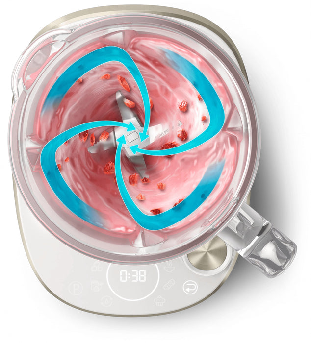 EAN 8720389013560 - Philips 7000 series HR3760/01 licuadora 2 L Batidora de vaso 1500 W Acero inoxidable, Blanco imagen 11