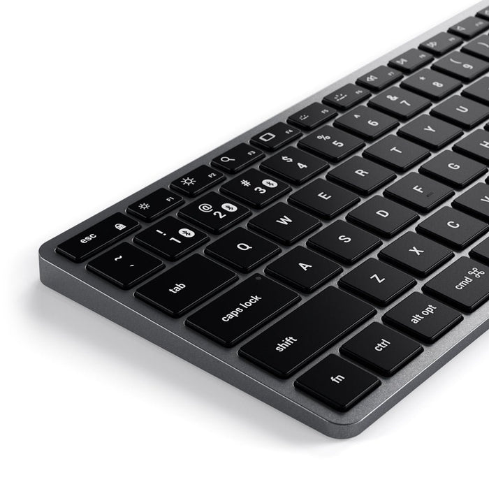 EAN 0879961009038 - Satechi Slim X1 teclado Oficina Bluetooth QWERTY Inglés Negro, Gris imagen 4