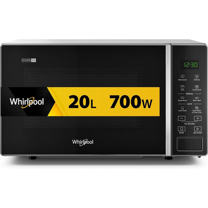 EAN 8003437861826 - Whirlpool Cook20 MWP 203 SB Negro, Plata Microondas con grill Encimera 20 L 700 W imagen 4