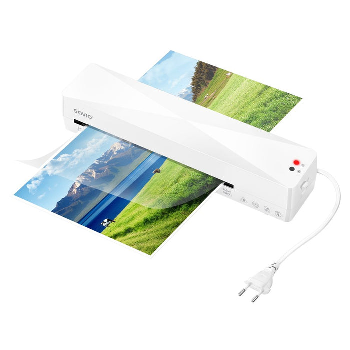 EAN 5902768707847 - Savio LR-01/W laminador Plastificadora en frío/caliente 320 mm/min Blanco imagen 2