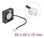 EAN 4043619672936 - DeLOCK 67293 sistema de refrigeración para ordenador Carcasa del ordenador Ventilador 4 cm Negro 1 pieza( imagen 3