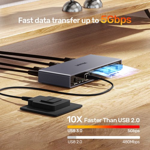 EAN 4894160057174 - UNITEK V1310AGY01-EU interruptor KVM Gris imagen 4