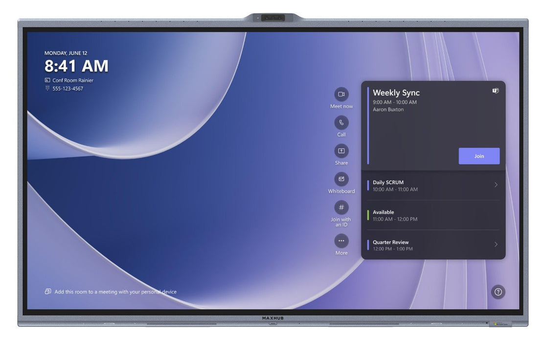 EAN 6927433606248 - MAXHUB V655T pantalla para sala de reuniones 165,1 cm (65") 3840 x 2160 Pixeles IPS Wi-Fi 6 (802.11ax) Ne imagen 6
