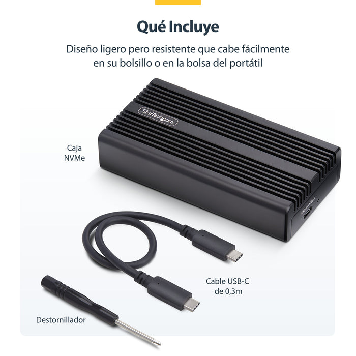 EAN 0065030907248 - StarTech.com 1USB4-NVME-ENCLOSURE caja para disco duro externo Caja externa para unidad de estado sólido  imagen 14
