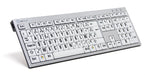 EAN 5707795004903 - Logickeyboard LargePrint teclado Universal USB ĄŽERTY Francés Blanco imagen 1