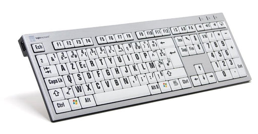 EAN 5707795004903 - Logickeyboard LargePrint teclado Universal USB ĄŽERTY Francés Blanco imagen 1