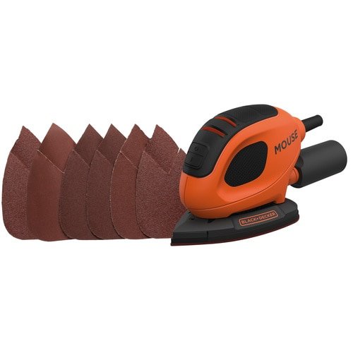 EAN 5035048704110 - Black & Decker BEW230 Lijadora de detalles 11000 RPM Negro, Naranja 55 W imagen 2
