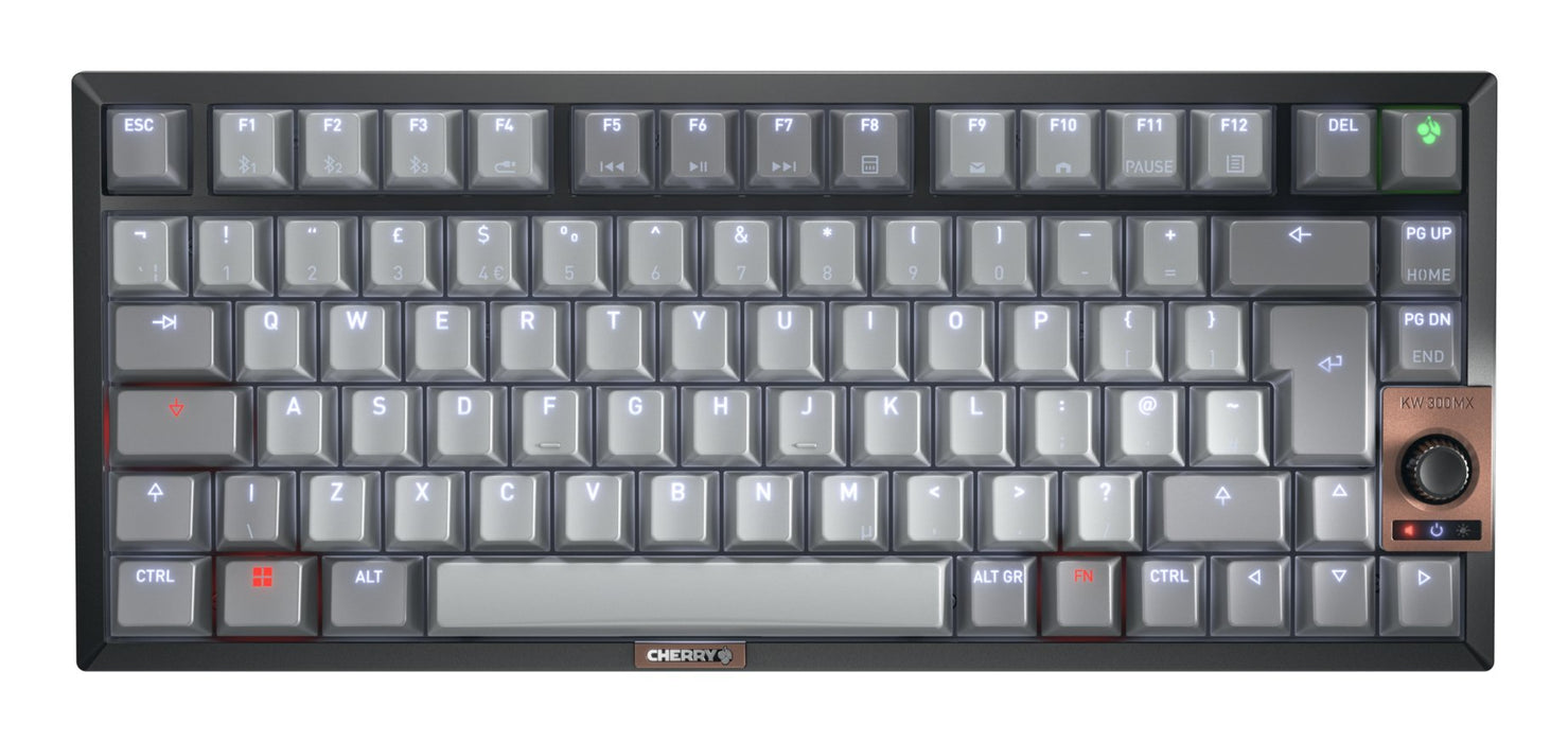 EAN 4025112117756 - CHERRY KW 300W MX teclado Hogar USB + Bluetooth QWERTY Inglés del Reino Unido Negro, Cobre, Gris imagen 1
