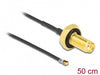 EAN 4043619126675 - DeLOCK 12667 cable coaxial 0,5 m Negro imagen 2