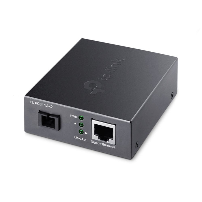 EAN 6935364010560 - TP-Link TL-FC311A-2 convertidor de medio 1000 Mbit/s Monomodo Negro imagen 1