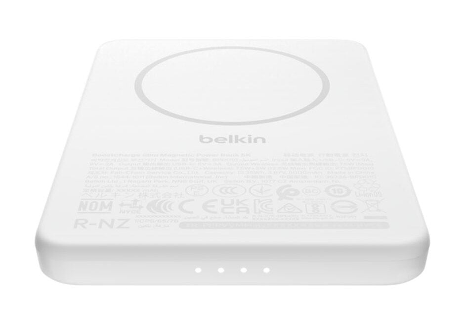 EAN 745883932610 - Belkin BPD010hqWH 5000 mAh Cargador inalámbrico Blanco imagen 4
