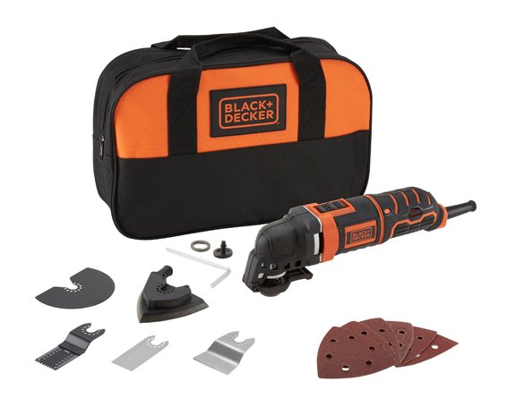 EAN 5035048653807 - Black & Decker MT300SA2 multiherramienta oscilante Negro, Naranja imagen 1