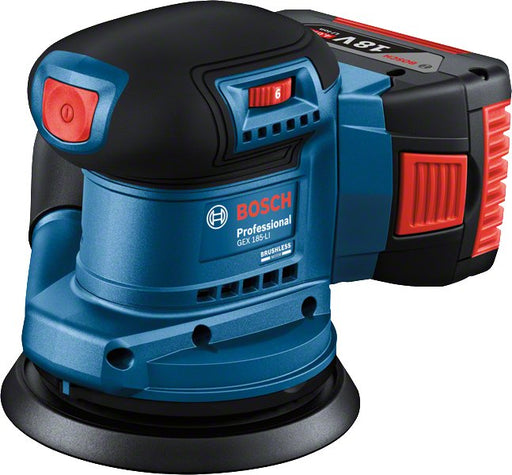 EAN 4059952608365 - Bosch GEX 185-LI Professional Lijadora rotorbital 10000 OPM Azul imagen 1