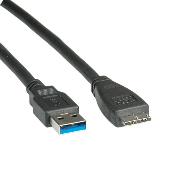 EAN 7611990125449 - ROLINE 11.02.8872 cable USB USB 3.2 Gen 1 (3.1 Gen 1) 0,8 m USB A Micro-USB A Negro imagen 1