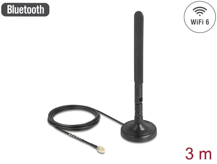 EAN 4043619100392 - DeLOCK 10039 antena para red Antena omnidireccional RP-SMA 3 dBi imagen 1