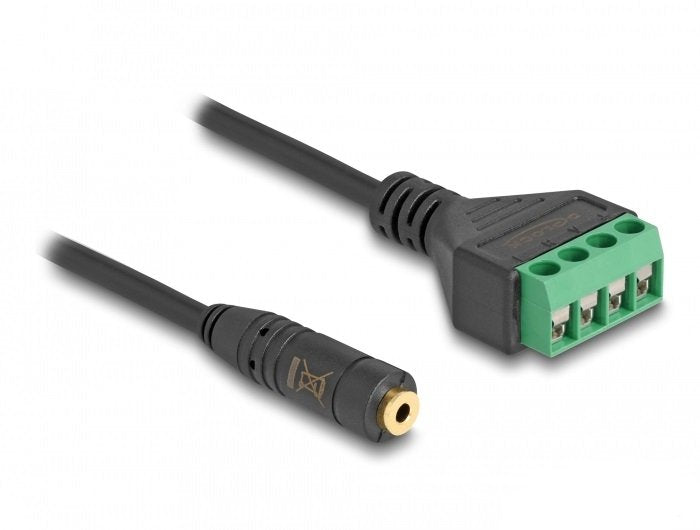 EAN 4043619662951 - DeLOCK 66295 cable de audio 0,2 m 2,5mm Terminal Negro, Verde imagen 1