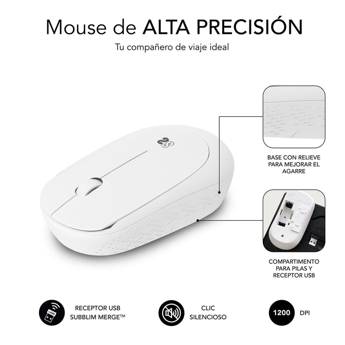 EAN 8436586742539 - SUBBLIM SUBMO-B2SW011 ratón Oficina Ambidextro RF inalámbrico Óptico imagen 4