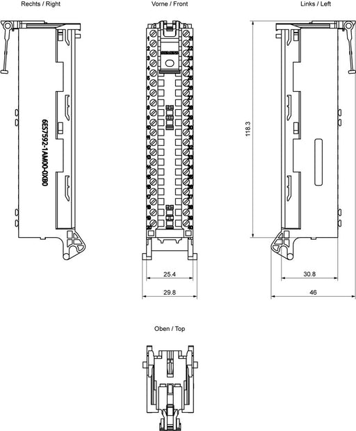 EAN 4025515078159 - Siemens 6ES7592-1AM00-0XB0 6ES75921AM000XB0 SPS-Stecker imagen 2