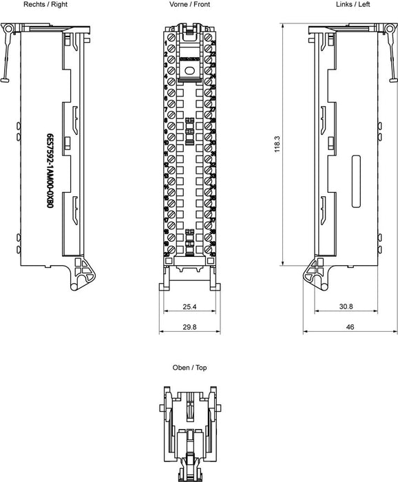 EAN 4025515078159 - Siemens 6ES7592-1AM00-0XB0 6ES75921AM000XB0 SPS-Stecker imagen 2
