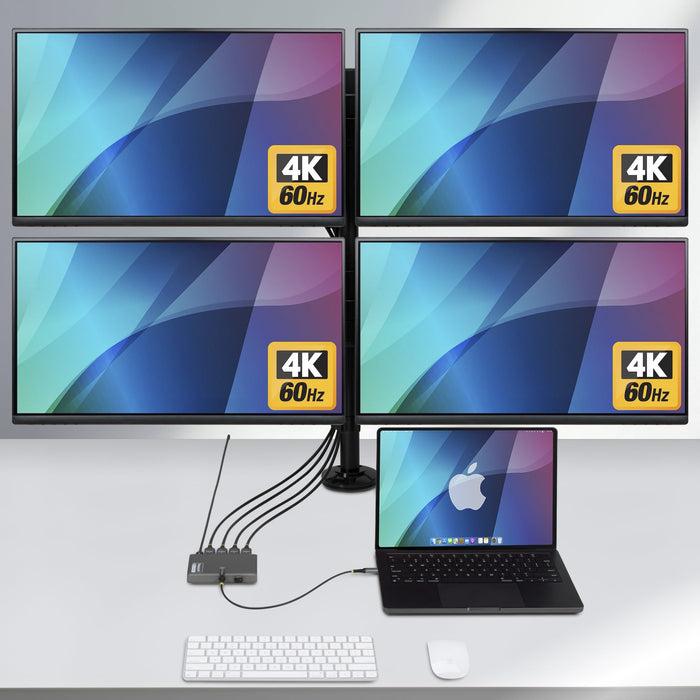 EAN 65030915830 - StarTech.com QUAD-USB-HDMI-ADAPT base para portátil y replicador de puertos Alámbrico USB 3.2 Gen 1 (3.1 Ge imagen 3