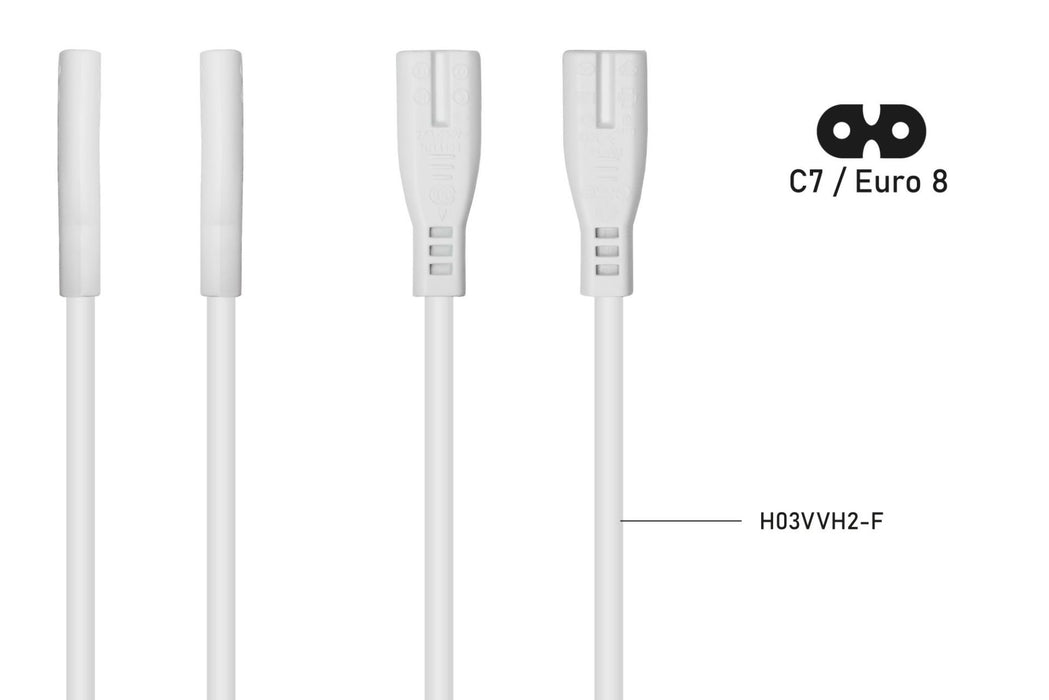 EAN 4066857003140 - Kabelmeister SK0870-W001 cable de transmisión Blanco 0,1 m C8 acoplador C7 acoplador imagen 3