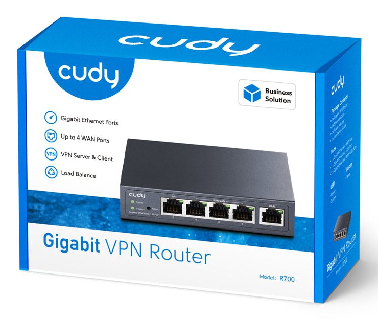 EAN 6971690792985 - Cudy Gigabit Multi-WAN VPN router Ethernet rápido, Gigabit Ethernet Gris imagen 5