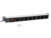 EAN 4015867238813 - Equip 333308 unidad de distribución de energía (PDU) 8 salidas AC 1U Negro, Plata imagen 4