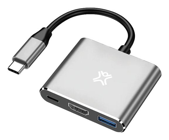 EAN 5453003787136 - XtremeMac XWH-HUB3-13 base para portátil y replicador de puertos Alámbrico USB Tipo C Plata imagen 1