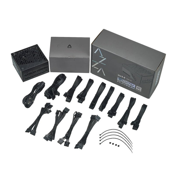EAN 4712839557483 - Azza Platinium unidad de fuente de alimentación 1000 W 20+4 pin ATX ATX Negro imagen 3