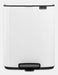 EAN 8710755236907 - Brabantia Bo Pedal Bin 12 L Rectangular Acero Blanco imagen 1