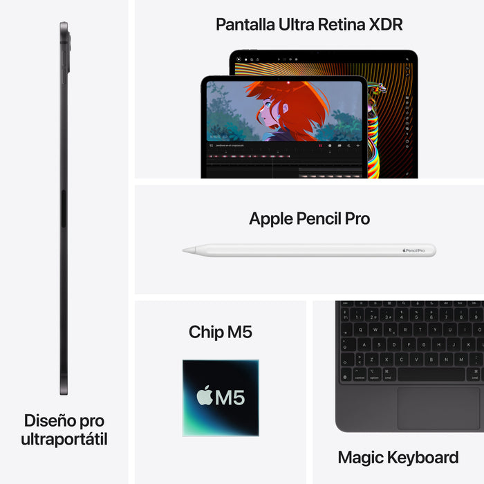 EAN 0195950400588 - Apple iPad Pro Apple M 2 TB 33 cm (13") 16 GB Wi-Fi 7 (802.11be) iPadOS 26 Plata imagen 8