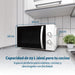 EAN 8426156018713 - Grunkel MWG-25MG Blanco Microondas con grill Encimera 25 L 800 W imagen 4