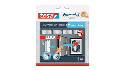 EAN 4063565401077 - TESA Powerstrips CLICK M Almohadilla de fijación imagen 1