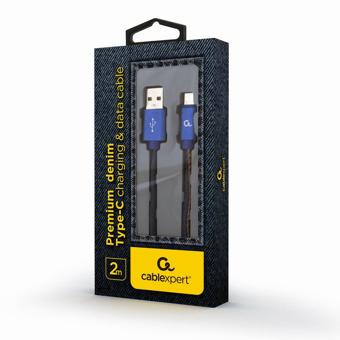 EAN 8716309107983 - Cablexpert CC-USB2J-AMCM-2M-BL cable USB USB 2.0 USB A USB C Azul imagen 1