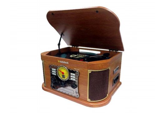 EAN 8429015018374 - Sunstech PXRC52CD Tocadiscos de tracción directa Madera Automático imagen 1