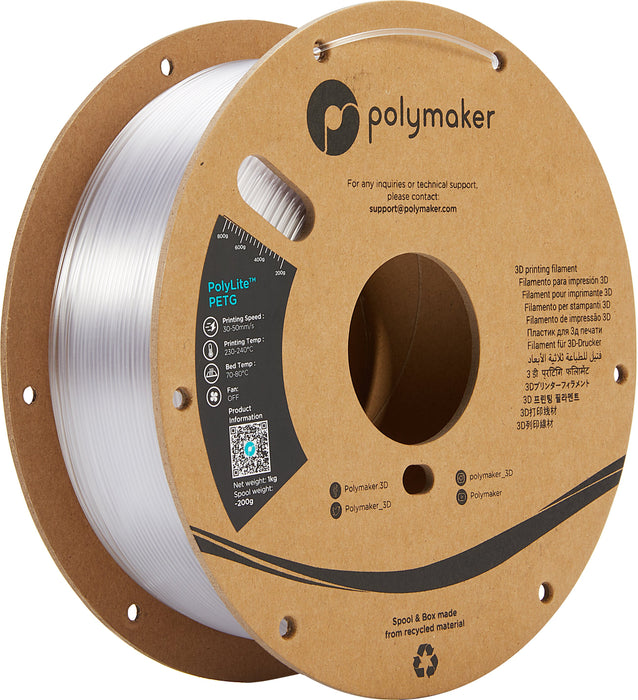 EAN 6938936710134 - Polymaker PB01011 material de impresión 3d Polietileno tereftalato glico (PETG) Transparente 1 kg imagen 1