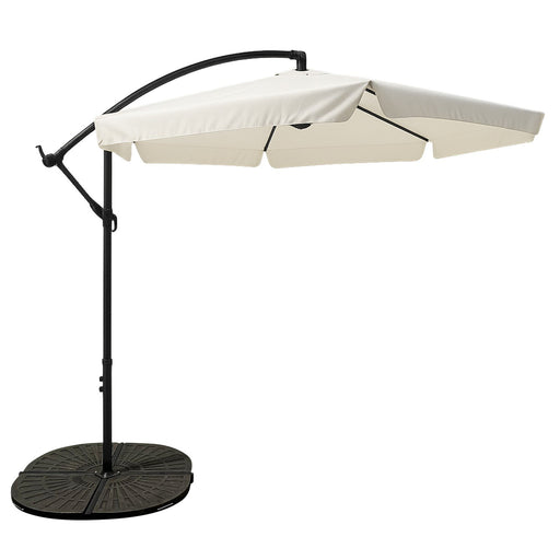 EAN 5907207224381 - Extralink Black Forest Garden Umbrella with Side Panels, Large 3m Beige Cantilever Sombrilla colgante Hex imagen 1