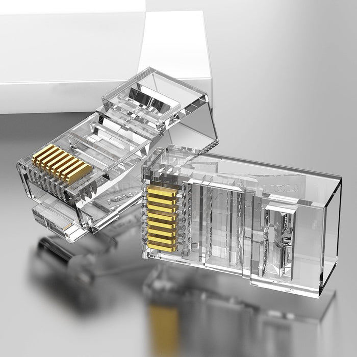 EAN 6922794744141 - Vention IDBR0-100 conector RJ-45 Plata, Transparente imagen 2