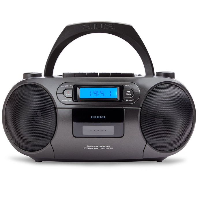 EAN 8435256897708 - Aiwa BBTC-550BK sistema estéreo portátil Digital 6 W FM, PLL Negro Reproducción MP3 imagen 1