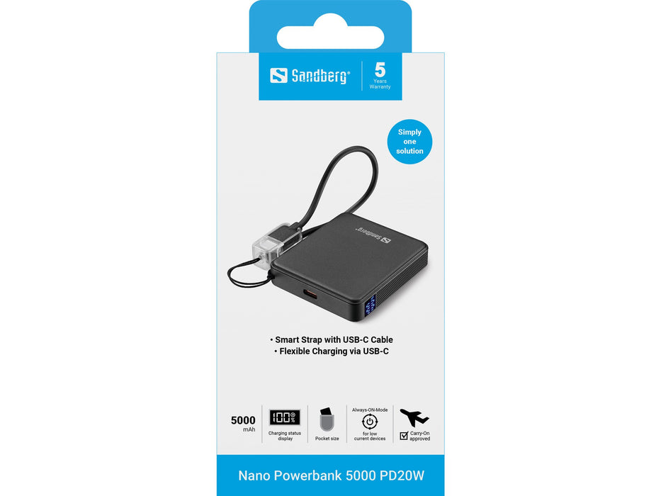 EAN 5705730421334 - Sandberg 421-33 batería externa Ión de litio 5000 mAh Negro imagen 5