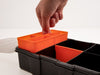 EAN 4043619184194 - DeLOCK 18419 caja de almacenaje Rectangular Plástico Negro, Naranja imagen 3
